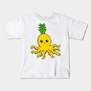 Pineapple Octopus Kawaii Kids T-Shirt